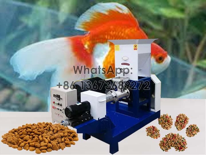 Fish feed pellet machine